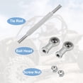thumbnail image 4 of Unique Bargains 2 Pcs M8 80mm Tige de Direction Réglable Rotule pour 49cc ATV Électrique Go Kart Direction Colonne Suspension, 4 of 6
