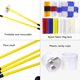 thumbnail image 3 of Soidarity Golf Flagstick Set Portátil Desmontable Ajustable Impermeable Lavable Colorido ABS Agujero Taza Poner Bandera Verde Amarillo Golf Blanco Soidarity OD021174-01, 3 of 6