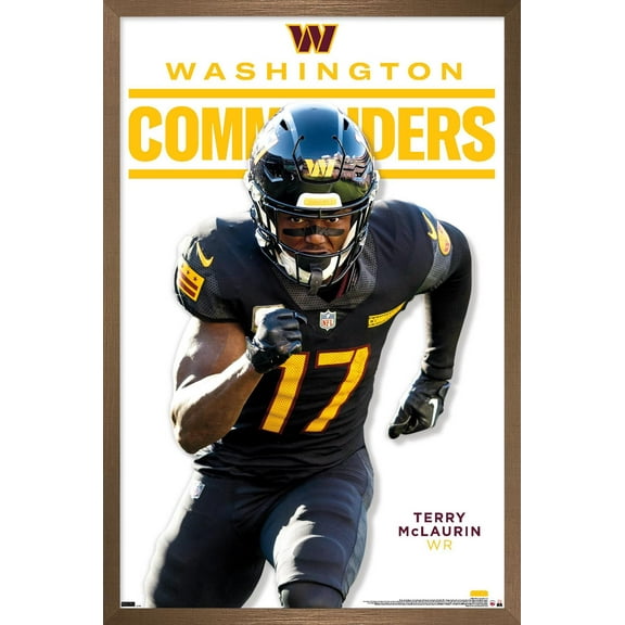 NFL Washington Commanders - Terry McLaurin Feature Series 24 Wall Poster, 22.375" x 34" Framed