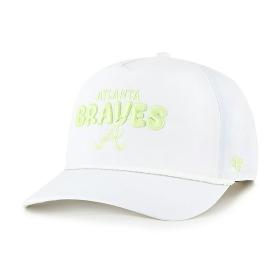 Women's-'47  White Atlanta Braves Bright Side Adjustable Hitch Hat