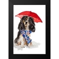 thumbnail image 2 of Loreth, Lanie 13x18 Black Modern Framed Museum Art Print Titled - King Charles Spaniel In The Rain, 2 of 5