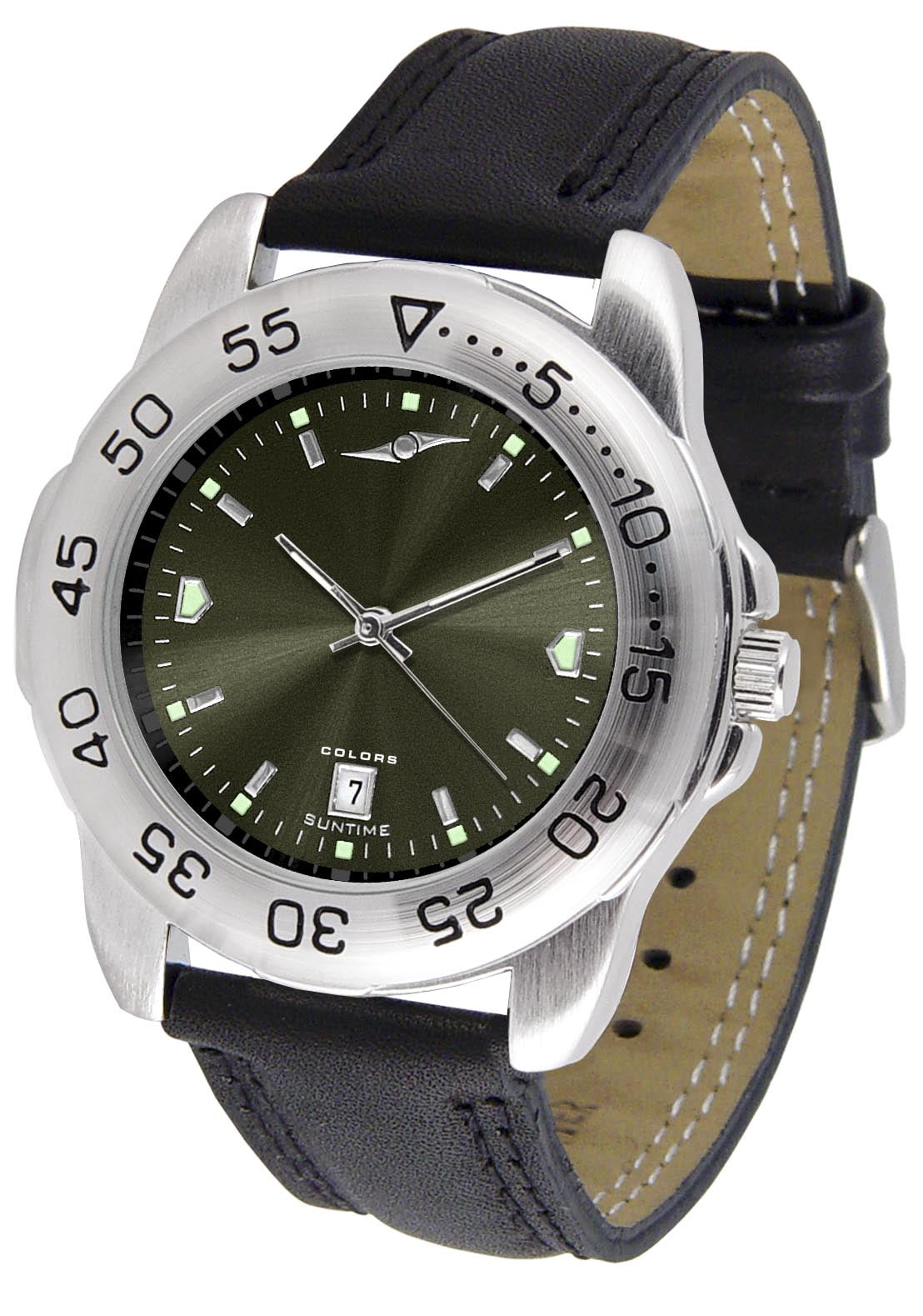 Suntime Colors Men s Sport Leather Watch Walmart