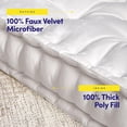 thumbnail image 3 of Almohada de suelo Sweet Home Collection, grande, cuadrada, color marfil, paquete de 2, 3 of 6