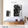 thumbnail image 3 of Elephant Stock Buffalo Portrait Wall Art - Vertical Canvas Wall Art - Living Room Wall Decor - Animal Canvas - White And Gray Decor By Phburchett - 16" x 24", 3 of 4