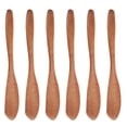 thumbnail image 5 of Espátulas de madera para mantequilla, esparcidores de mermelada, espátulas para mermelada de pan, espátulas de mantequilla de madera para cocina, 6 uds., 5 of 5