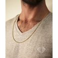 thumbnail image 4 of 925 Italian Sterling Silver 1mm Solid Franco Chain, FREE Microfiber Cloth, Yellow Gold Plated Square Box Link Chain Mens Womens Necklace, Giorgio Bergamo, 4 of 8