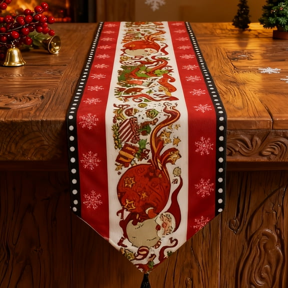 Beautiful Christmas Tablecloth Decoration with Special Design，1PCS