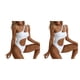 thumbnail image 2 of Jumpingount Bikinis de mujer Elástico Sexy Girls Ladies Color sólido Beach Pool Party Natación Traje de baño Traje de baño Accesorios Blanco Blanco S 2piezas, 2 of 6
