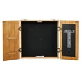 thumbnail image 1 of KFFKFF Dartboard Cabinet, Solid Wood Dartboard Cabinet Set, Official-size Concealed Cabinet, 1 of 9
