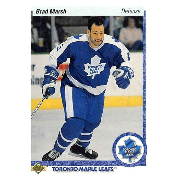 1990 91 Upper Deck Hockey 199 Brad Marsh Toronto Maple Leafs