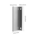 thumbnail image 5 of Masteelf 10pcs Flat Drawer Pulls Hidden Handles Edge Cabinet Handles Back Mount Metal Edge Pull For Kitchen Cabinets Wardrobes Dressers, 5 of 6