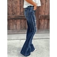 thumbnail image 2 of Flared Jeans For Women Distressed Frayed Hem Edges Long Pants Butt-lifting Fashion Boyfriend Vintage Womens Jeans, 2 of 5