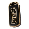 thumbnail image 3 of DYNWAVECA Motorcycle Remote Key Shell Remote Key Protector, Dustproof, TPU Easy to Install 3 Buttons Key Fob Cover Case for SH125 Black, 3 of 9
