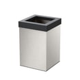 thumbnail image 5 of Gatco Elevate Stainless Steel 3 Gallon Square Wastebasket, Satin Nickel/Matte Black Lid, 5 of 5