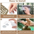 thumbnail image 6 of Bearded Dragon Hammock, Natural Seagrass Reptile Hammock, Reptile Lounger Bearded Dragon Tank Accessories for Chameleons, Lizards, Geckos, Snakes, Lguana Reptiles, Geckos (29.52 x 7.08 inches), 6 of 9