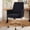 Black, variant on 25" Striped Fabric Chair, Chairs with Memory Foam Cushion, Computer Chairs with Ergonomic Mid Back for Office Study Spaces, Black