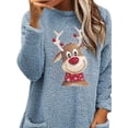 thumbnail image 3 of Gvmfive Womens Christmas Sweatshirt Furry Holiday Pullover Tops, 3 of 4