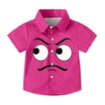 thumbnail image 4 of Piuwrlz 3 T Boys Short polo Sleeve Toddler Funny Graphic Shirts Tops Boy Funny Graphic Shirts Tops Pullover T Shirts Hot Pink Size 3 Years, 4 of 9