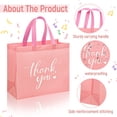 thumbnail image 5 of 30Pcs Thank You Gift Bags, Large Reusable Gift Bags，Thank You Bags with Handles for Business, Shopping, Wedding, Baby Shower, Graduations, Party Favors (12.4x11x4.7Inch）, 5 of 6