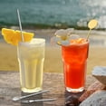 thumbnail image 4 of Largo Mango Cuchara, 6uds 5.12 Pulgadas Inoxidable Acero Cóctel Revolver Cucharas Hielo Crema Cuchara Café Cucharas para Mezclar, Bebida, Café, 4 of 7
