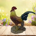 thumbnail image 4 of Estatua de gallo , artesanía, adorno de gallo, estatua de pollo, escultura de Animal, decoración artística para cocina, Patio, hogar, sala de Pie de elevación S Soledad Estatua de gallo, 4 of 7