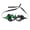 Green, variant on Mardi Gras Mask, Lace Masquerade Mask With Side Fabric Flower & Rhinestone Accent, Hollow‑Out Venetian Half‑Eye Costume Mask, Adjustable Strap Mask for Halloween, Mardi Gras Costume Party Supplies