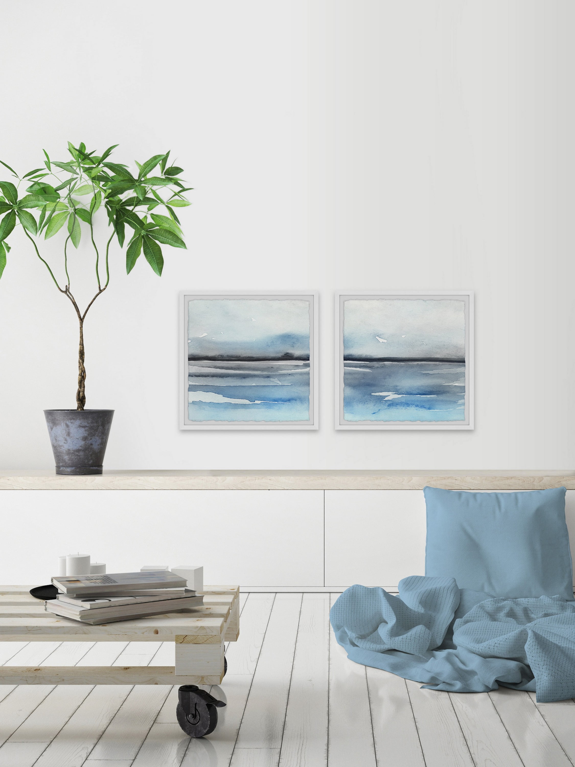 Marmont Hill Taming The Sea Diptych, Art Prints 36.00" x 1.50"