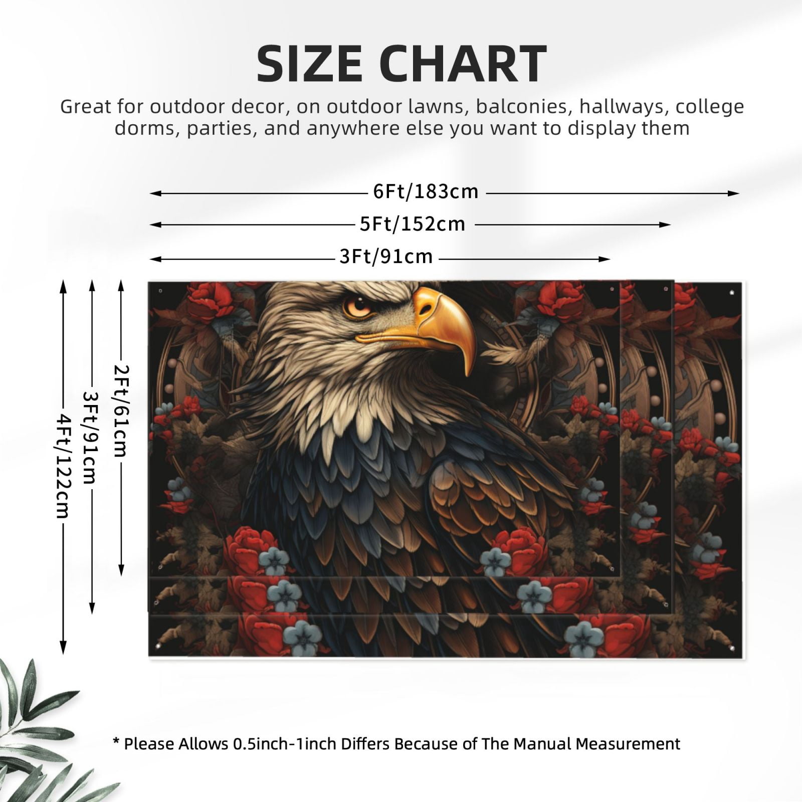 USA Navy Eagle American Flag United States Art Four Hole Decorated Banner Flag for Garden Yard Home Decoration Indoor Outdoor 4x6 Ft