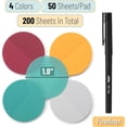 thumbnail image 2 of Mr. Pen- Transparent Sticky Notes, 200 Pcs, Candy Colors, Round, 2 of 6