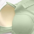 thumbnail image 5 of KHONTS,Women's Daily Front Button Closure High Support Bras Wireless Push up Bra Convenient Sports Everyday Bralettes Green 42, 5 of 7