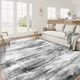 thumbnail image 5 of BERTHMEER Washable Rugs Abstract 3'x5' Area Rugs for Bathroom Kitchen Bedroom Entryway Rugs Non Slip Dorm Office Neutral Modern Contemporary Throw Rugs, 5 of 7