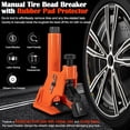 thumbnail image 5 of Manual Tire Bead Breaker with Rubber Pad Protector, Heavy-Duty Tire Repair Tool, Fits 38"-42" Tires for ATVs, UTVs, Tractors, Trucks, Cars & More, 5 of 9