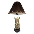 thumbnail image 3 of Rustic Western Hunters Lodge Deer Antlers On Driftwood Trunk Desktop Table Lamp, 3 of 6