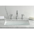 thumbnail image 3 of Kingston Brass KS1411RKZ Wendell Widespread Bathroom Faucet with Knurled Handle and Push Pop-Up Drain, Polished Chrome, 3 of 7