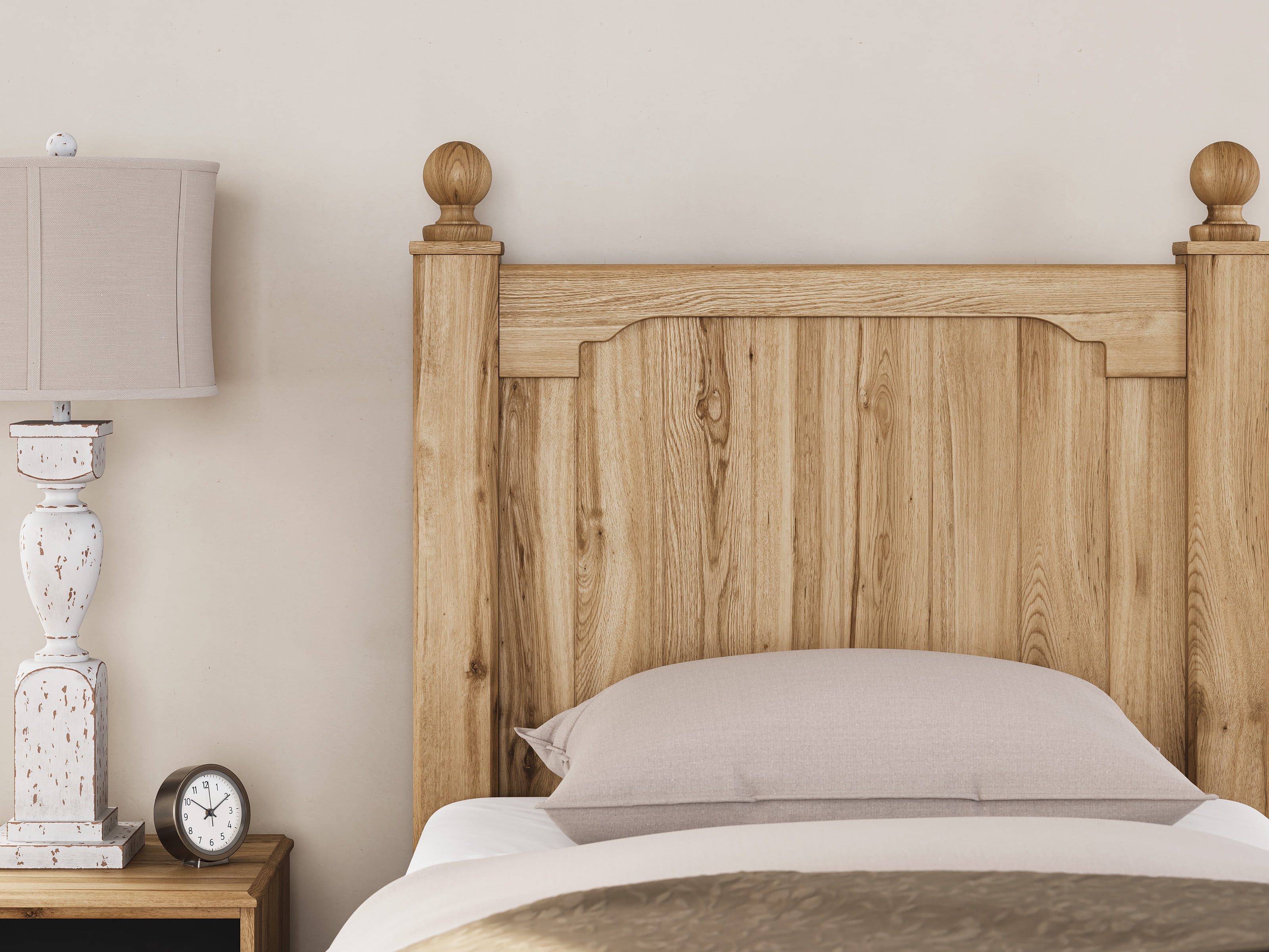 Signature Design by Ashley Galletyn Kids Twin Panel Bed, Light Brown