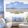 thumbnail image 1 of Chamomiles with Hills on Background - Large Flower Canvas Art Print, 1 of 3