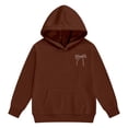 thumbnail image 5 of Girl's 2 Piece Pullover Sweatshirt Set Casual Letter Print Hoodie And Pants Outfit Fashion Two Piece Comfy Soft Blend Casual Pants Set 10-11 Years, 5 of 6