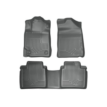Husky Liners by RealTruck Weatherbeater Floor Mats Fits 2007-2011 Toyota Camry Front & 2nd Row, 3-pc Grey-98512