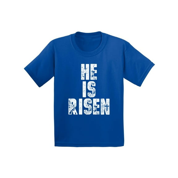 Awkward Styles He Is Risen Youth Shirt Christian Shirts for Kids Happy Easter Gifts for Kids Easter Christian Outfits Jesus T Shirt Bible Verse Matthew 28:6 Kids Easter Tshirt Easter Theme T-Shirts