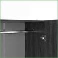 thumbnail image 4 of Armoires Three-Door with Two Drawers & Clothing Rod, Smoke Oak | Oak | Particle Board, 4 of 8