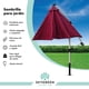 thumbnail image 2 of Sombrilla Para Jardín Sky Green Exterior Plegable 3mts Con Inclinacion Rojo, 2 of 8