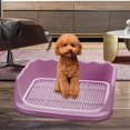 thumbnail image 5 of Mesh Dog Toilet Pet Training with Protection Wall Every Side No Litter Pan Puppy Training Tray Pee Pad Holder Indoor Dog Potty Tray Pink, 5 of 7