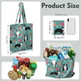 thumbnail image 2 of Cute Dog Canvas Tote Bag – Cartoon Puppy & Paw Print Design, Reusable Cotton Shopping Bag with Artistic Watercolor Dog Illustration for Dog Lovers, Pet Owners, and Animal Fans, 2 of 7