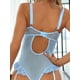 thumbnail image 4 of Europa y Estados Unidos ropa interior sexy de mujer de encaje de malla sexy tirantes mono con anillo de pierna, 4 of 6