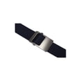 thumbnail image 3 of INSPIRE CHIC Unisex Canvas Web Belt with Metal Slide Buckle Width 1 1/2" Navy Blue - Flat Buckle, 3 of 5