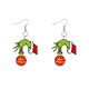 thumbnail image 1 of Grinch Earrings Grinch Christmas Decorations 1 Pair Cute Cartoon Grin-ch Earrings Gift For Women Girl Birthday/Valentine's Day/Anniversary, 1 of 3