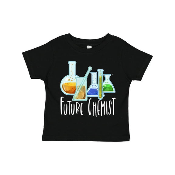 Inktastic Future Chemist with Beakers, Test Tubes and Formulas Boys or Girls Toddler T-Shirt