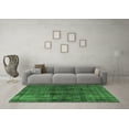 thumbnail image 3 of Ahgly Company Indoor Square Oriental Emerald Green Industrial Area Rugs, 3' Square, 3 of 4