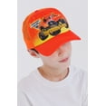 thumbnail image 3 of Monster Jam El Toro Loco Newborn Baby Boys Mesh Adjustable Snapback Baseball Cap El Toro Loco Orange One Size, 3 of 5