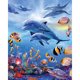 thumbnail image 1 of Cuadros Decorativos Kit de pintura de diamantes 5D DIY Dolphin Square Diamond Mosaic Picture Art Sywqhk Nuevos Originales, 1 of 9
